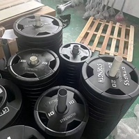 Nouvelles plaques de poids en fonte pleine masse pour l'entraînement en salle de sport, levage de poids, plaques de bumper CPU, type de plaque de poids modulable
