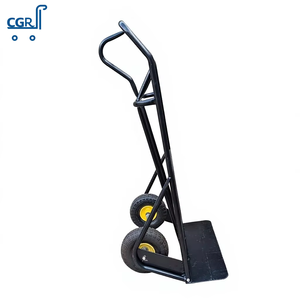 <span class=keywords><strong>Chariot</strong></span> à <span class=keywords><strong>double</strong></span> roue robuste en acier pliable OEM, <span class=keywords><strong>chariot</strong></span> de manutention à plateforme avec revêtement en poudre pour chantier de construction - Product Image 5