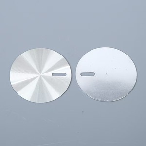Factory custom anodized <b>CD</b> pattern aluminum <b>label</b> round sun grain metal nameplate wholesale - Product Image 4