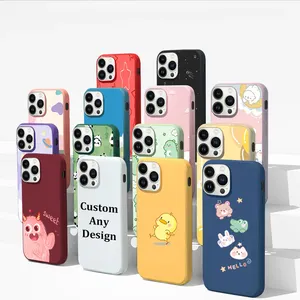 Low MOQ Custom Design Printed Logo Cell Phone Case Cover For iPhone 15 14 13 12 11 Pro Max X XR XS Max 7 8 Plus