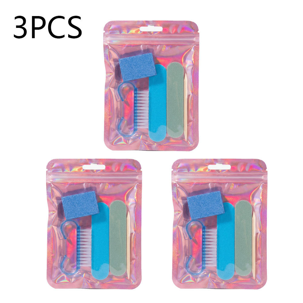 blue short wooden stick - 3pc