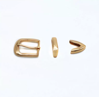 Boucle de ceinture en métal classique incurvée de 30 mm à aiguille unique, en alliage moulé, imprimée par transfert thermique, ensemble de trois pièces