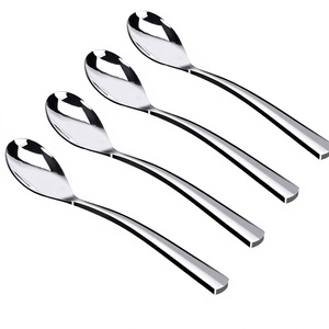 Cuillères à cocktail en acier inoxydable 304 poli miroir, longues, pour glaces, desserts et café, idéales pour les fêtes - Product Image 2