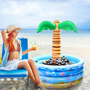 Inflatable Coconut Tree Ice Bucket 90x95cm Cooling Pool Toy Outdoor Beach Party Use - Product Image 1