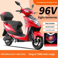 Scooter électrique à grande vitesse avec moteur de 1,5 kW, vitesse maximale de 60 km/h, capacité de charge de 280 kg pour les livraisons longue distance
