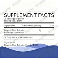 Poudre de spiruline bleue WELLBODY, soutien immunitaire, énergie, alimentation naturelle pour la santé des adultes