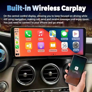Autoradio Android CarPlay 12,8 pouces pour Mercedes Benz GLC Classe C W205 X253 C180 C200, écran tactile, lecteur multimédia, GPS, unité centrale - Product Image 4
