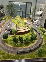 Grande boîte à sable pour modèles de trains HO 1:87 de 3x2m, base de diorama ferroviaire de style européen et chinois, aménagement personnalisé chinois DM