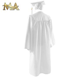 Toga de Graduación Unisex para Adultos, Túnica Mate o de Coro para Iglesia, Túnica de Juez, Disfraz Blanco Puro - Product Image 3