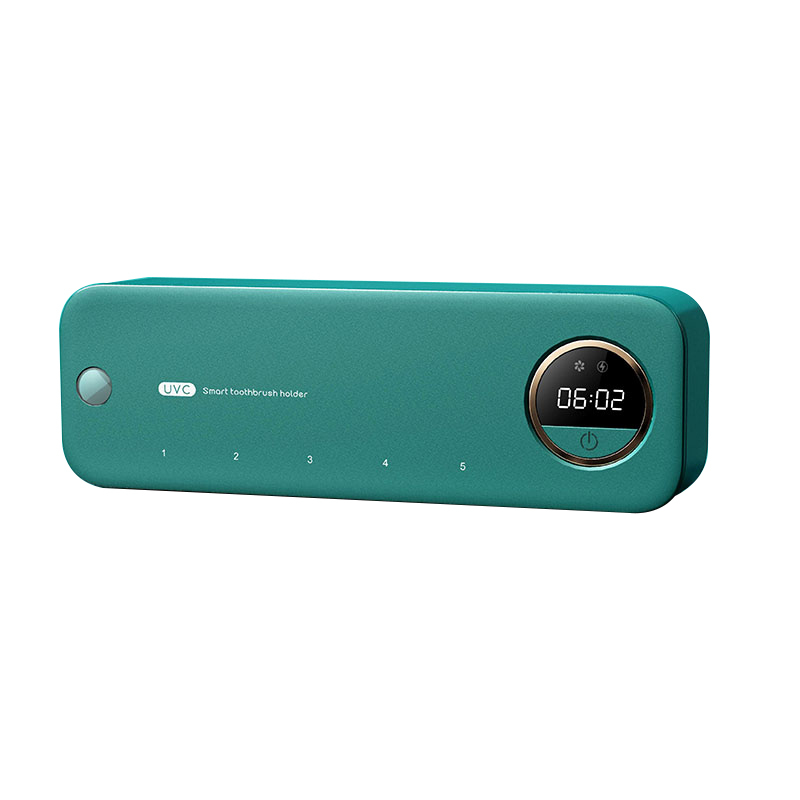 Bathroom Wall Mounted Toothbrush Holder With Timer Function,Home Disinfect Toothbrush Cleaner Storage Box