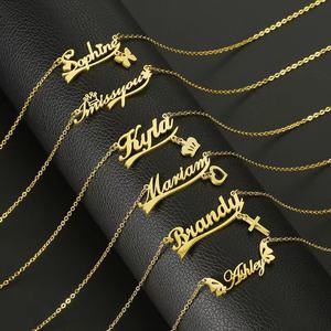 Individuelles edelstahl-buchstaben-anhänger-halskette taylor swifte fächer geschenk wasserdicht anlaufsicher halskette - Product Image 2