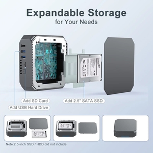 Mini PC AK2 Mini PC 11 Pro CPU N100 Quad-core 2.4G/ 5G Dual Wifi BT 4.2 Gigabit Internet Mini pcs máy tính Máy tính để bàn chơi game - Product Image 2