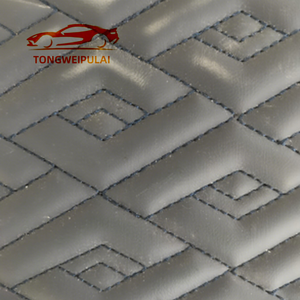 قماش جلد صناعي مبطن قابل للتخصيص مع تطريز ورغوة - لأغطية مقاعد السيارات والكراسي المكتبية وتنجيد الأثاث - Product Image 1