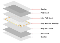 Carte PVC programmable ISO14443A 13,56 MHz pour EV3 2K/4K/8K, carte RFID cryptée, étanche/résistante aux intempéries, lecture 1-10 cm
