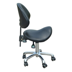 Horseshoe <b>Stool</b> With Backrest Barber Chair High Quality Salon Furniture Adjustable Beauty Bench - Product Image 2