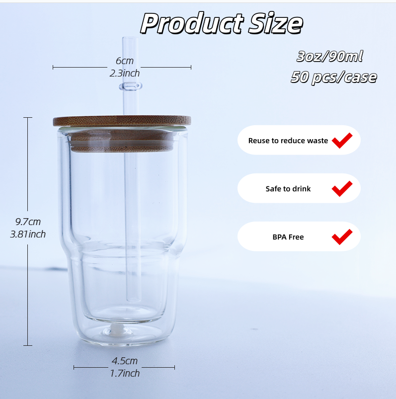 trasparente - globo di neve 3oz / 50 pezzi