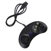 Manette filaire Sega pour Sega Genesis, contrôleur de jeu classique USB, 6 boutons, joystick pour jeux rétro MD2 PC MAC Mega Drive