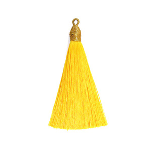 Borla de Hilo Dorado de 8cm, Colores Mezclados, Marcador de Libros de Poliéster, Bolsita Aromática para Ropa, Accesorio - Product Image 5