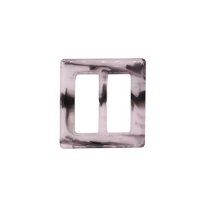 Hebilla de cinturón de resina personalizada rectangular para mujer, ropa de mármol de alta calidad - Product Image 2