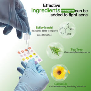 แผ่นแปะเลเซอร์กรดซาลิไซลิกฉลากส่วนตัวดาวแพทช์สิวแพทช์สิวละลายตัวเองโฮโลแกรมสิวแพทช์สําหรับการดูแลผิว - Product Image 3