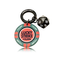 Porte-clés dés en céramique haut de gamme best-seller pendentif porte-bonheur écologique Style de célébrité Internet populaire personnalisé