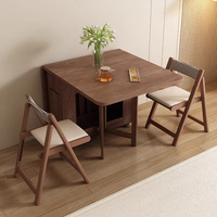 Minimalistischer Massivholz-Klapptisch CE-Zertifiziert Größenverstellbarer Holztisch für Kleine Esszimmer & Küchen
