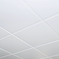 Panneaux de plafond carrés en alliage d'aluminium, étanches, insonorisants, ignifuges (classe A), isolants thermiques, anti-moisissures pour