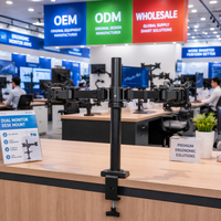 Support de moniteur articulé réglable pour bureau d'ordinateur, idéal pour la vente en gros