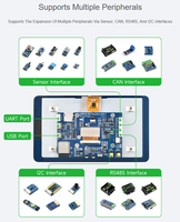 Carte de développement ESP32-S3 avec écran tactile capacitif de 7 pouces, ESP32 avec écran, 800x480, tactile 5 points, prend en charge le Wi-Fi et le BLE