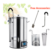 Mini Kit de brassage de bière, équipement de réservoir de Fermentation, finition brillante, Machine de fabrication de bière, maison
