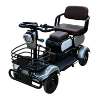Nouvelle Arrivée 2026 – Scooter Électrique Robuste 48V 60V 500W 3 Places, Charge 200KG, 4 Roues avec Panier pour Personnes Âgées – Vente en Gros