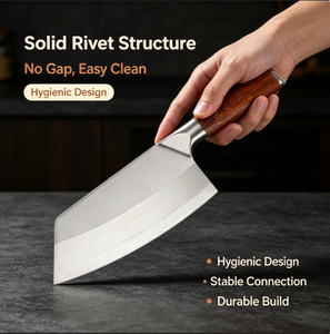 Cuchillos de cocina chinos de acero inoxidable de alta calidad, profesionales y aptos para uso alimentario, cuchillos chinos para cortar carne, los más vendidos. - Product Image 2