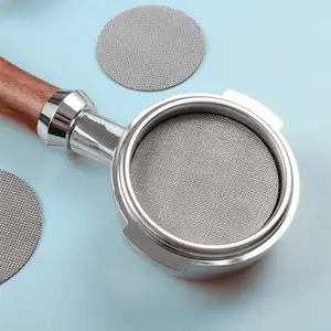 Edelstahl 51 53 58 mm Kaffeefilter platte Sekundär sinter sieb filter 1mm 1,7mm Dicke wieder verwendbarer Rückspül filter