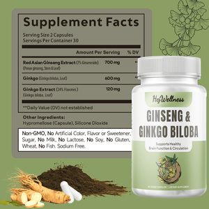 Kapsul Ekstrak Ginseng Merah Asia OEM Suplemen <span class=keywords><strong>Ginkgo</strong></span> <span class=keywords><strong>Biloba</strong></span> Mendukung Fungsi Otak dan Kinerja Kognitif untuk Pria Wanita - Product Image 4