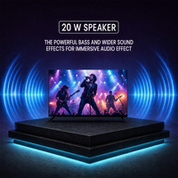 Téléviseur intelligent 4K UHD de 75 pouces, Dolby Atmos HDR10 WiFi, écran sans cadre, grand écran, home cinéma, télévision de jeu, fabrication OEM, logo personnalisé