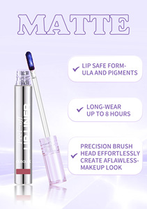 MLM Custom Matte Blue Shimmer Peel Off <b>Lip</b> Stain Waterproof High Color Rendering Long Lasting Hydrating Long wear <b>lip</b> color - Product Image 4