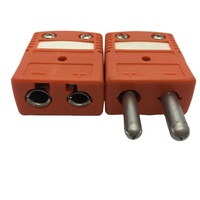 Connecteur de prise thermocouple de type K standard, multicolore, avec gaine de protection
