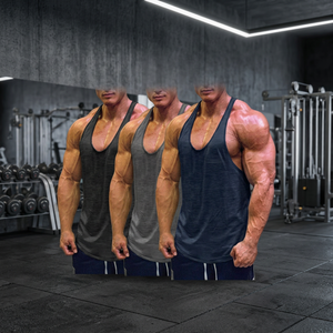 Camiseta Deportiva de Alto Rendimiento para Hombre, Tejida, Transpirable, de Secado Rápido y Ligera, para Entrenamiento en Gimnasio, Ejercicio Muscular y Fitness - Product Image 2