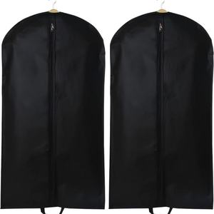 Housse de protection pour vêtements homme en tissu non tissé noir de luxe, écologique, avec fermeture éclair, personnalisable, logo sur mesure, pas cher, collection 2025 - Product Image 5