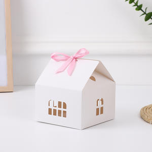Imee Wit Met Raam Huis Hartvormig Snoep Gerecycled Kraft Modern Nieuw Ontwerp Display Kartonnen Papier Bruiloft Geschenkdoos - Product Image 4