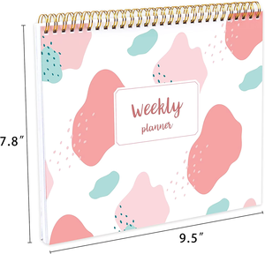 Cuaderno de planificadores en espiral sin fecha personalizado, planificador semanal de comidas, lista de comestibles con rastreador de hábitos para hacer - Product Image 6
