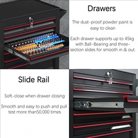 Nouvelle Arrivée Chariot à Outils Métallique pour Mécanicien avec Tiroirs à Fermeture Douce Prix de Gros Atelier Garage