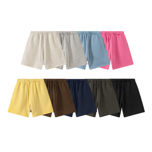 Pantalones cortos <span class=keywords><strong>de</strong></span> <span class=keywords><strong>invierno</strong></span> 345G con forro polar para hombre, ropa sólida para hombre, pantalones cortos personalizados pesados a la moda 2025 con logotipo para Hombre - Product Image 4