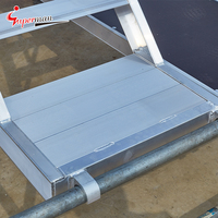 Échelles pliantes personnalisées professionnelles en alliage d'aluminium escaliers longs en aluminium échelle de plate-forme mobile