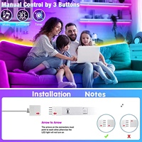 5050 bande lumineuse led wifi et Bluetooth couleur de rêve led bande lumineuse rgb 12v étanche led bande lumineuse