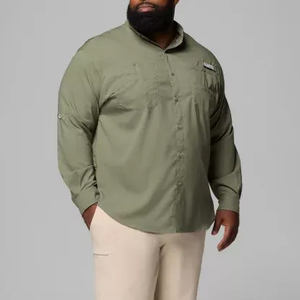 Chemise de pêche hawaïenne pour homme en polyester anti-transpiration avec poches, protection UPF 50 et SPF 50, motif camouflage, boutonnée - Product Image 2