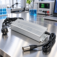 Pengisi Daya Baterai Lithium NMC 29.4V 6A IP67 Tahan Air dengan Casing Aluminium untuk Skuter Listrik, Peralatan Tenaga, dan Paket Baterai