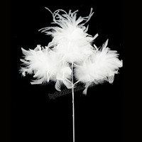 Fleur décorative fil tige plume Floral Pick pour arrangement floral approvisionnement fête de mariage vacances Vase décor à la maison