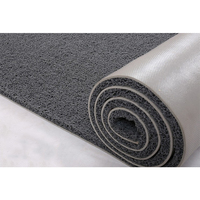 Tapis de sol en vinyle maillé robuste et lavable pour entrée, avec bobines en PVC et support en maille