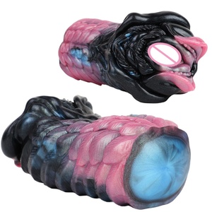 GEEBA Silicone Monster Animal Male Masturbator Cup Realistic Textured Artificial Vagina <b>Men</b> Masturbation Sex <b>Toys</b> <b>for</b> <b>Men</b> - Product Image 2